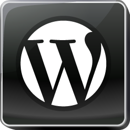 Black WordPress Icon 256x256 png